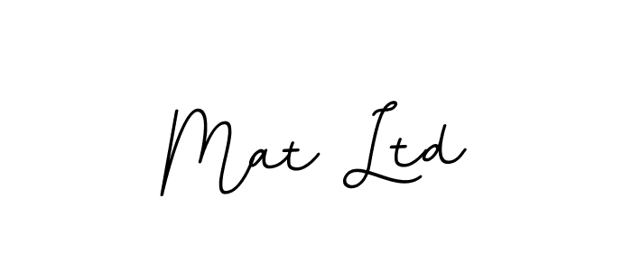 Use a signature maker to create a handwritten signature online. With this signature software, you can design (BallpointsItalic-DORy9) your own signature for name Mat Ltd. Mat Ltd signature style 11 images and pictures png