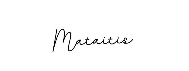 Design your own signature with our free online signature maker. With this signature software, you can create a handwritten (BallpointsItalic-DORy9) signature for name Mataitis. Mataitis signature style 11 images and pictures png