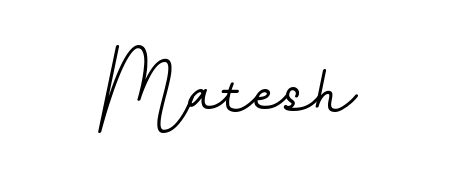 Generate high-definition signature styles for Matesh. The BallpointsItalic-DORy9 typeface ensures crisp legibility and sophisticated design. Matesh signature style 11 images and pictures png
