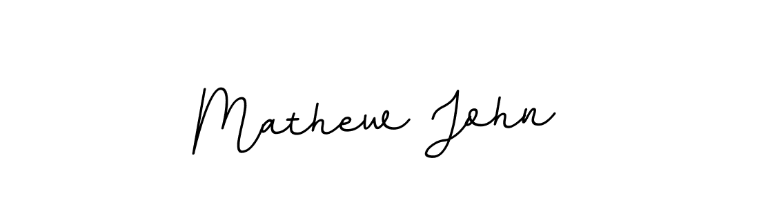 Make a beautiful signature design for name Mathew John. With this signature (BallpointsItalic-DORy9) style, you can create a handwritten signature for free. Mathew John signature style 11 images and pictures png