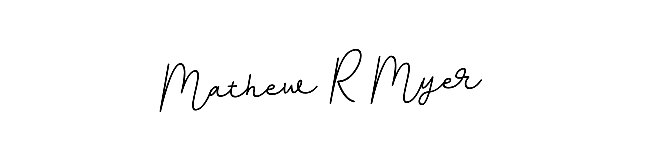Use a signature maker to create a handwritten signature online. With this signature software, you can design (BallpointsItalic-DORy9) your own signature for name Mathew R Myer. Mathew R Myer signature style 11 images and pictures png