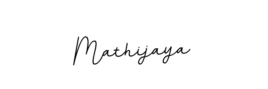 The best way (BallpointsItalic-DORy9) to make a short signature is to pick only two or three words in your name. The name Mathijaya include a total of six letters. For converting this name. Mathijaya signature style 11 images and pictures png