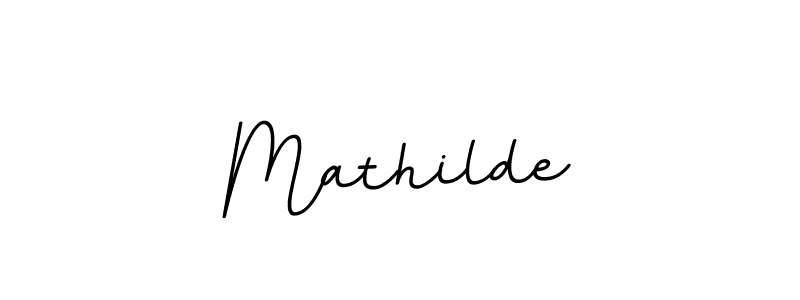 This is the best signature style for the Mathilde name. Also you like these signature font (BallpointsItalic-DORy9). Mix name signature. Mathilde signature style 11 images and pictures png