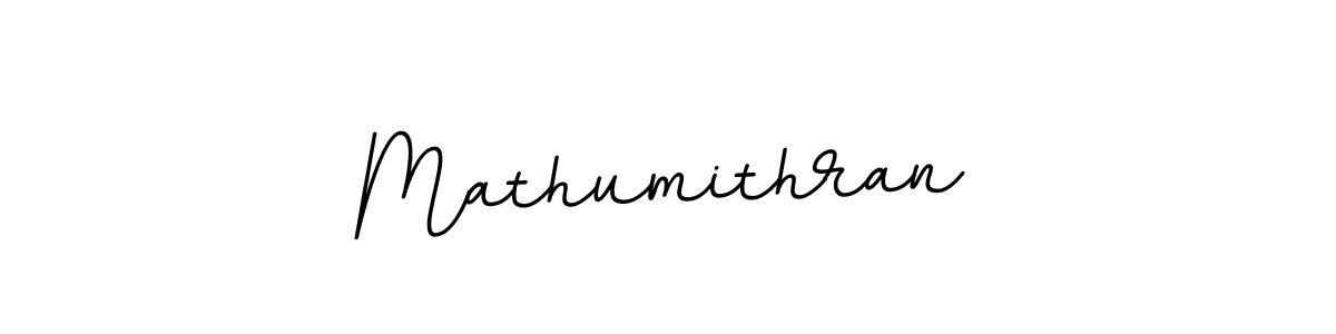 How to make Mathumithran name signature. Use BallpointsItalic-DORy9 style for creating short signs online. This is the latest handwritten sign. Mathumithran signature style 11 images and pictures png