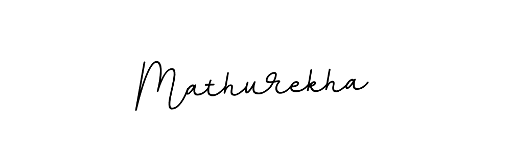 Use a signature maker to create a handwritten signature online. With this signature software, you can design (BallpointsItalic-DORy9) your own signature for name Mathurekha. Mathurekha signature style 11 images and pictures png