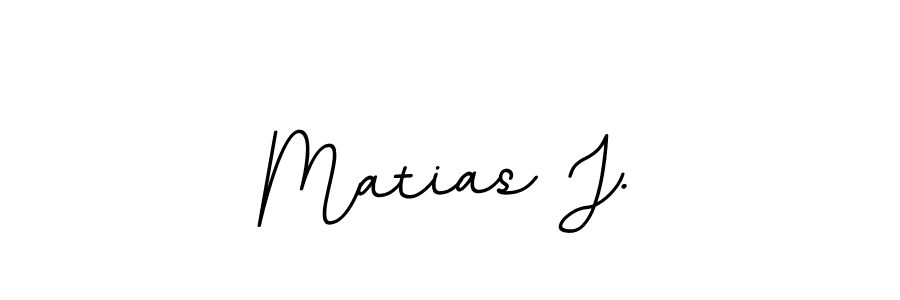 Make a beautiful signature design for name Matias J.. With this signature (BallpointsItalic-DORy9) style, you can create a handwritten signature for free. Matias J. signature style 11 images and pictures png