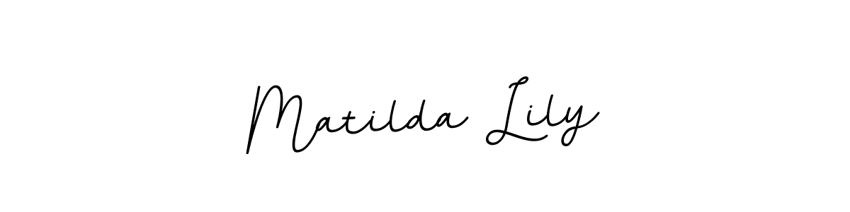 Make a beautiful signature design for name Matilda Lily. With this signature (BallpointsItalic-DORy9) style, you can create a handwritten signature for free. Matilda Lily signature style 11 images and pictures png
