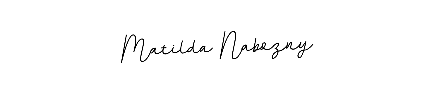 Use a signature maker to create a handwritten signature online. With this signature software, you can design (BallpointsItalic-DORy9) your own signature for name Matilda Nabozny. Matilda Nabozny signature style 11 images and pictures png