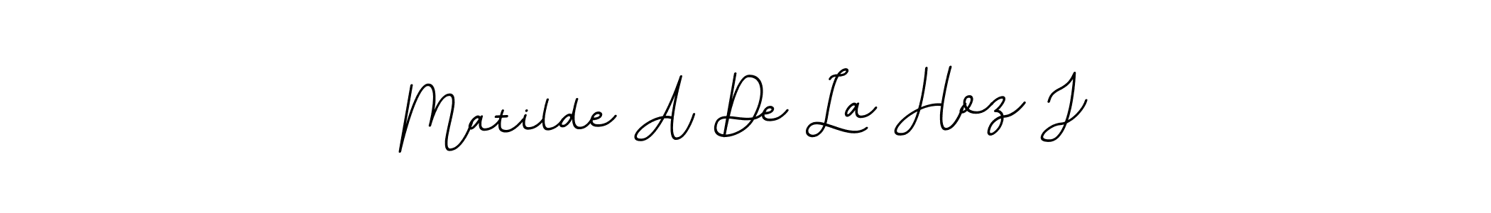 Also You can easily find your signature by using the search form. We will create Matilde A De La Hoz J name handwritten signature images for you free of cost using BallpointsItalic-DORy9 sign style. Matilde A De La Hoz J signature style 11 images and pictures png