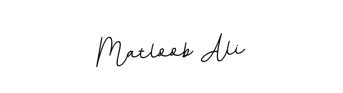 How to make Matloob Ali name signature. Use BallpointsItalic-DORy9 style for creating short signs online. This is the latest handwritten sign. Matloob Ali signature style 11 images and pictures png