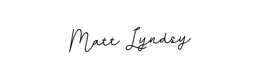 Use a signature maker to create a handwritten signature online. With this signature software, you can design (BallpointsItalic-DORy9) your own signature for name Matt Lyndsy. Matt Lyndsy signature style 11 images and pictures png