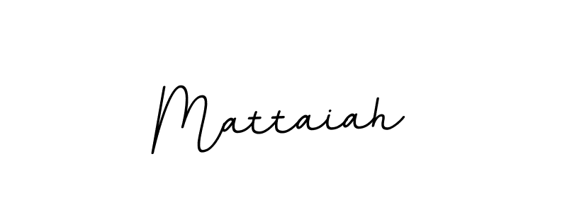 How to make Mattaiah name signature. Use BallpointsItalic-DORy9 style for creating short signs online. This is the latest handwritten sign. Mattaiah signature style 11 images and pictures png