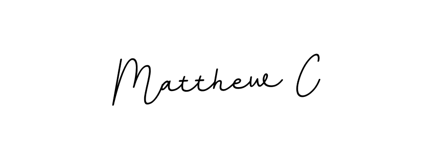 It looks lik you need a new signature style for name Matthew C. Design unique handwritten (BallpointsItalic-DORy9) signature with our free signature maker in just a few clicks. Matthew C signature style 11 images and pictures png