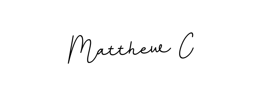 Matthew C stylish signature style. Best Handwritten Sign (BallpointsItalic-DORy9) for my name. Handwritten Signature Collection Ideas for my name Matthew C. Matthew C signature style 11 images and pictures png