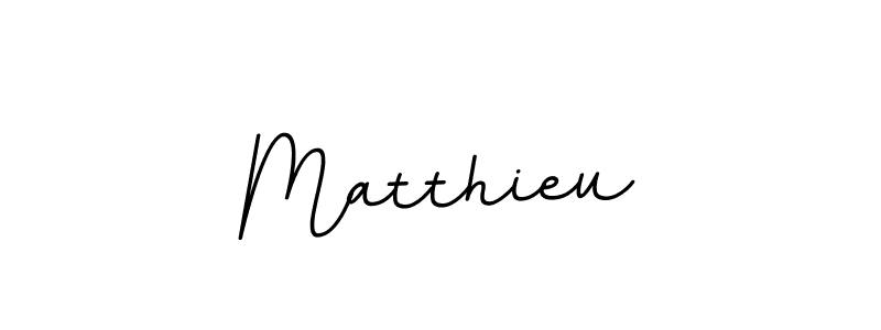 Design your own signature with our free online signature maker. With this signature software, you can create a handwritten (BallpointsItalic-DORy9) signature for name Matthieu. Matthieu signature style 11 images and pictures png