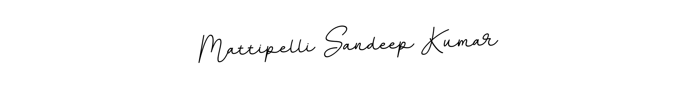 Design your own signature with our free online signature maker. With this signature software, you can create a handwritten (BallpointsItalic-DORy9) signature for name Mattipelli Sandeep Kumar. Mattipelli Sandeep Kumar signature style 11 images and pictures png