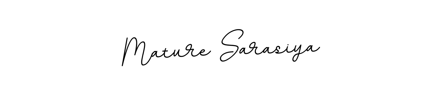 How to make Mature Sarasiya signature? BallpointsItalic-DORy9 is a professional autograph style. Create handwritten signature for Mature Sarasiya name. Mature Sarasiya signature style 11 images and pictures png