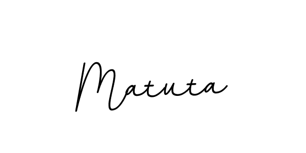 Use a signature maker to create a handwritten signature online. With this signature software, you can design (BallpointsItalic-DORy9) your own signature for name Matuta. Matuta signature style 11 images and pictures png