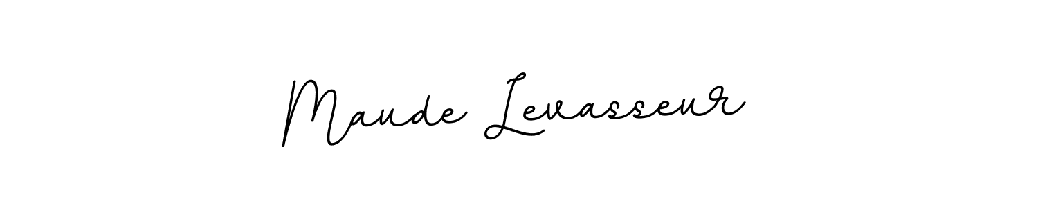 Use a signature maker to create a handwritten signature online. With this signature software, you can design (BallpointsItalic-DORy9) your own signature for name Maude Levasseur. Maude Levasseur signature style 11 images and pictures png