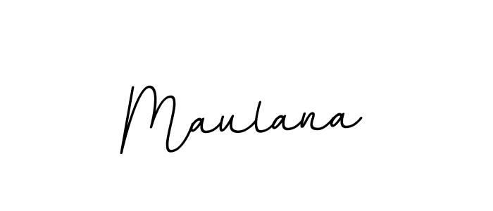 Make a beautiful signature design for name Maulana. With this signature (BallpointsItalic-DORy9) style, you can create a handwritten signature for free. Maulana signature style 11 images and pictures png