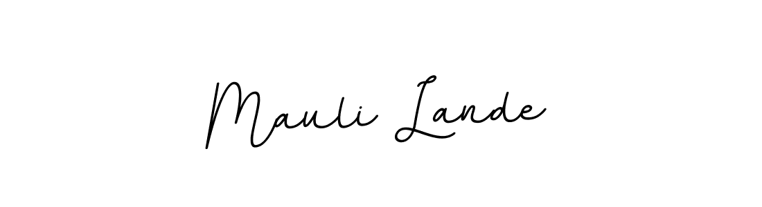 Design your own signature with our free online signature maker. With this signature software, you can create a handwritten (BallpointsItalic-DORy9) signature for name Mauli Lande. Mauli Lande signature style 11 images and pictures png