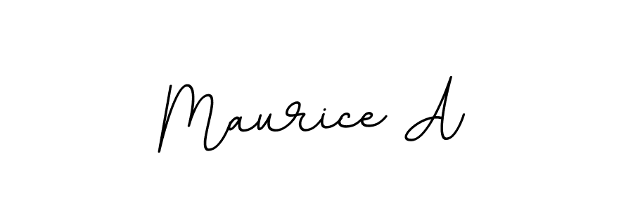 It looks lik you need a new signature style for name Maurice A. Design unique handwritten (BallpointsItalic-DORy9) signature with our free signature maker in just a few clicks. Maurice A signature style 11 images and pictures png