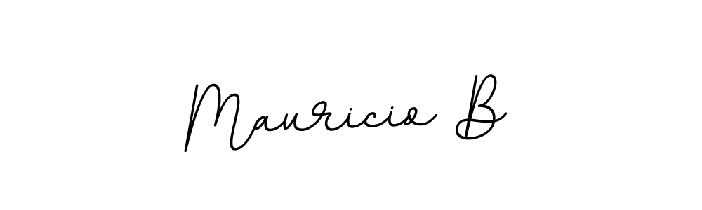 Make a beautiful signature design for name Mauricio B. With this signature (BallpointsItalic-DORy9) style, you can create a handwritten signature for free. Mauricio B signature style 11 images and pictures png