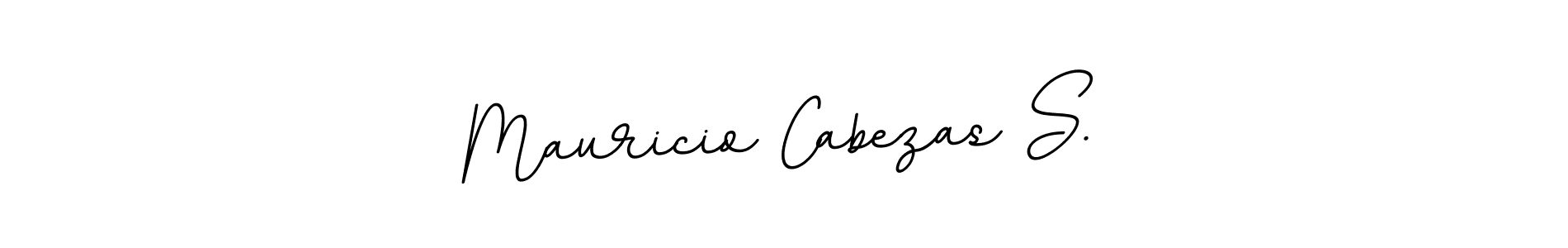 The best way (BallpointsItalic-DORy9) to make a short signature is to pick only two or three words in your name. The name Mauricio Cabezas S. include a total of six letters. For converting this name. Mauricio Cabezas S. signature style 11 images and pictures png