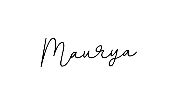 Make a beautiful signature design for name Maurya. With this signature (BallpointsItalic-DORy9) style, you can create a handwritten signature for free. Maurya signature style 11 images and pictures png