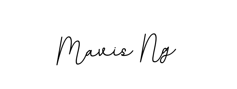 How to make Mavis Ng name signature. Use BallpointsItalic-DORy9 style for creating short signs online. This is the latest handwritten sign. Mavis Ng signature style 11 images and pictures png