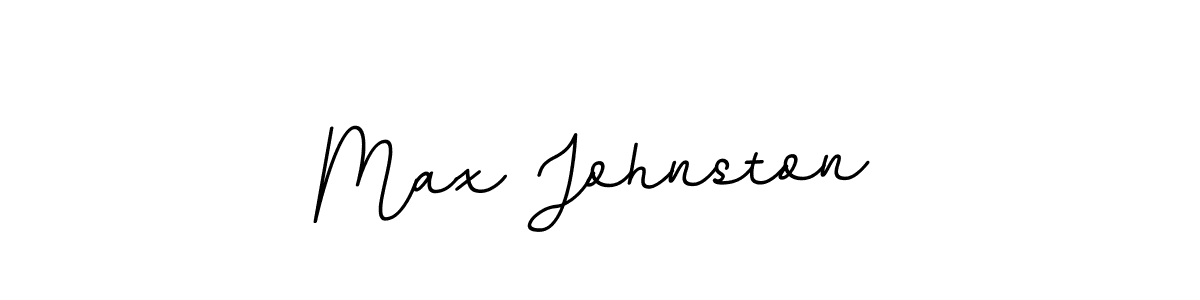 Make a beautiful signature design for name Max Johnston. With this signature (BallpointsItalic-DORy9) style, you can create a handwritten signature for free. Max Johnston signature style 11 images and pictures png