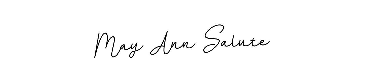 if you are searching for the best signature style for your name May Ann Salute. so please give up your signature search. here we have designed multiple signature styles  using BallpointsItalic-DORy9. May Ann Salute signature style 11 images and pictures png