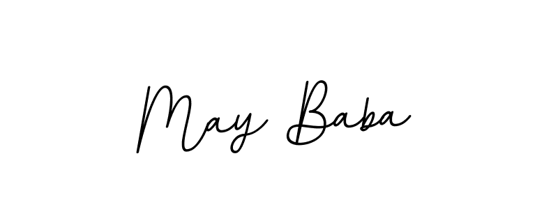 BallpointsItalic-DORy9 is a professional signature style that is perfect for those who want to add a touch of class to their signature. It is also a great choice for those who want to make their signature more unique. Get May Baba name to fancy signature for free. May Baba signature style 11 images and pictures png