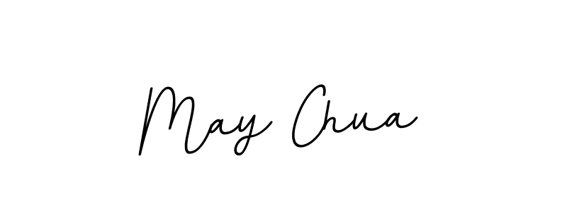 Design your own signature with our free online signature maker. With this signature software, you can create a handwritten (BallpointsItalic-DORy9) signature for name May Chua. May Chua signature style 11 images and pictures png