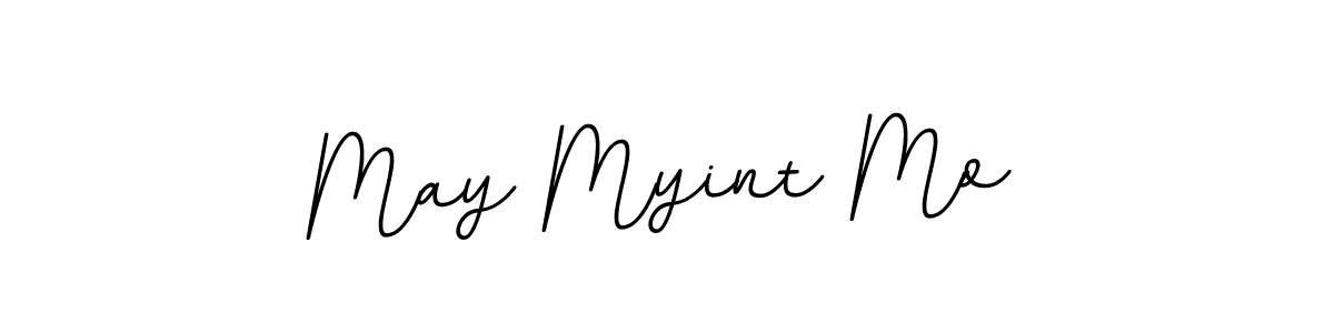 Create a beautiful signature design for name May Myint Mo. With this signature (BallpointsItalic-DORy9) fonts, you can make a handwritten signature for free. May Myint Mo signature style 11 images and pictures png