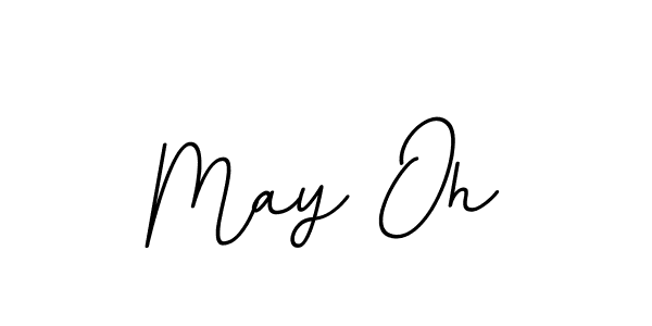 How to make May Oh name signature. Use BallpointsItalic-DORy9 style for creating short signs online. This is the latest handwritten sign. May Oh signature style 11 images and pictures png