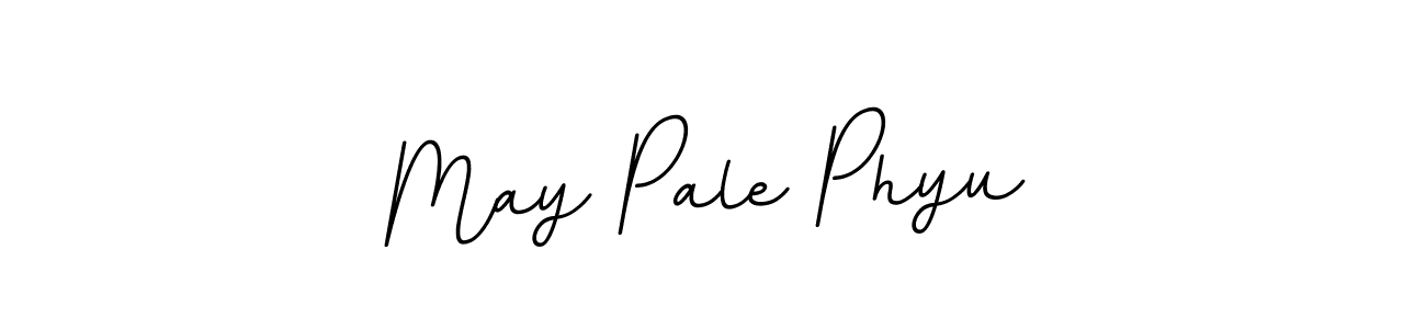 Use a signature maker to create a handwritten signature online. With this signature software, you can design (BallpointsItalic-DORy9) your own signature for name May Pale Phyu. May Pale Phyu signature style 11 images and pictures png
