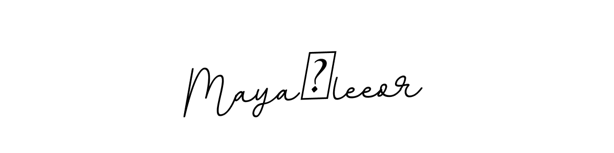 Maya♥leeor stylish signature style. Best Handwritten Sign (BallpointsItalic-DORy9) for my name. Handwritten Signature Collection Ideas for my name Maya♥leeor. Maya♥leeor signature style 11 images and pictures png