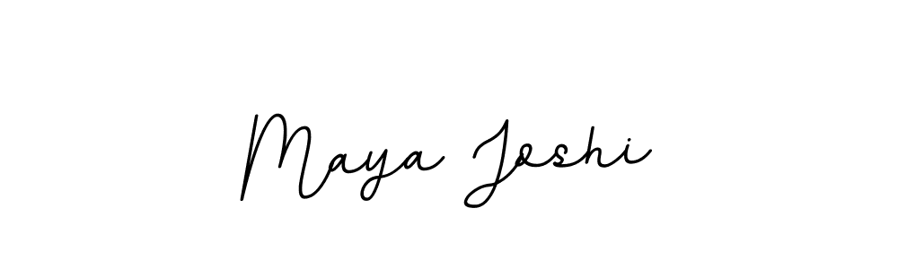 Make a beautiful signature design for name Maya Joshi. With this signature (BallpointsItalic-DORy9) style, you can create a handwritten signature for free. Maya Joshi signature style 11 images and pictures png