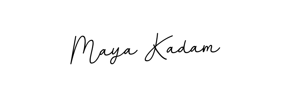 How to make Maya Kadam name signature. Use BallpointsItalic-DORy9 style for creating short signs online. This is the latest handwritten sign. Maya Kadam signature style 11 images and pictures png