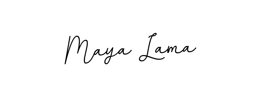 Design your own signature with our free online signature maker. With this signature software, you can create a handwritten (BallpointsItalic-DORy9) signature for name Maya Lama. Maya Lama signature style 11 images and pictures png