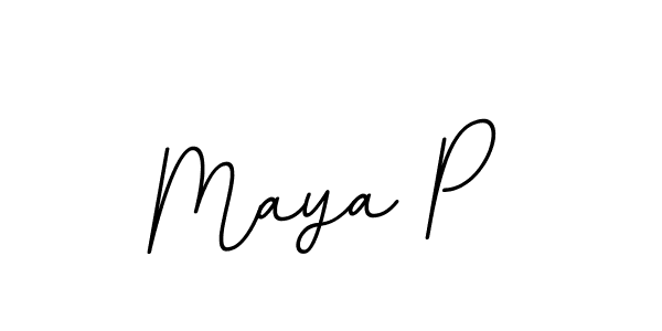 How to make Maya P signature? BallpointsItalic-DORy9 is a professional autograph style. Create handwritten signature for Maya P name. Maya P signature style 11 images and pictures png