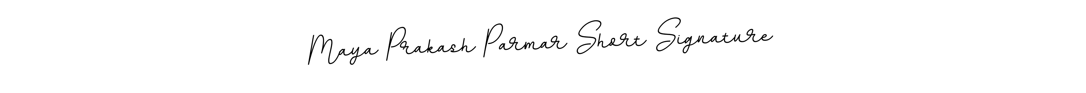Design your own signature with our free online signature maker. With this signature software, you can create a handwritten (BallpointsItalic-DORy9) signature for name Maya Prakash Parmar Short Signature. Maya Prakash Parmar Short Signature signature style 11 images and pictures png