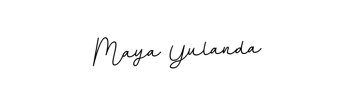 How to make Maya Yulanda signature? BallpointsItalic-DORy9 is a professional autograph style. Create handwritten signature for Maya Yulanda name. Maya Yulanda signature style 11 images and pictures png