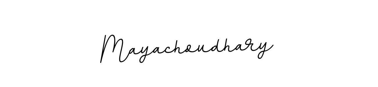 Also we have Mayachoudhary name is the best signature style. Create professional handwritten signature collection using BallpointsItalic-DORy9 autograph style. Mayachoudhary signature style 11 images and pictures png