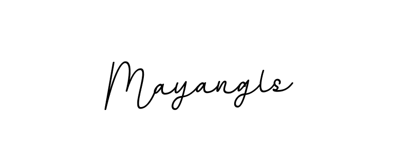 You should practise on your own different ways (BallpointsItalic-DORy9) to write your name (Mayangls) in signature. don't let someone else do it for you. Mayangls signature style 11 images and pictures png