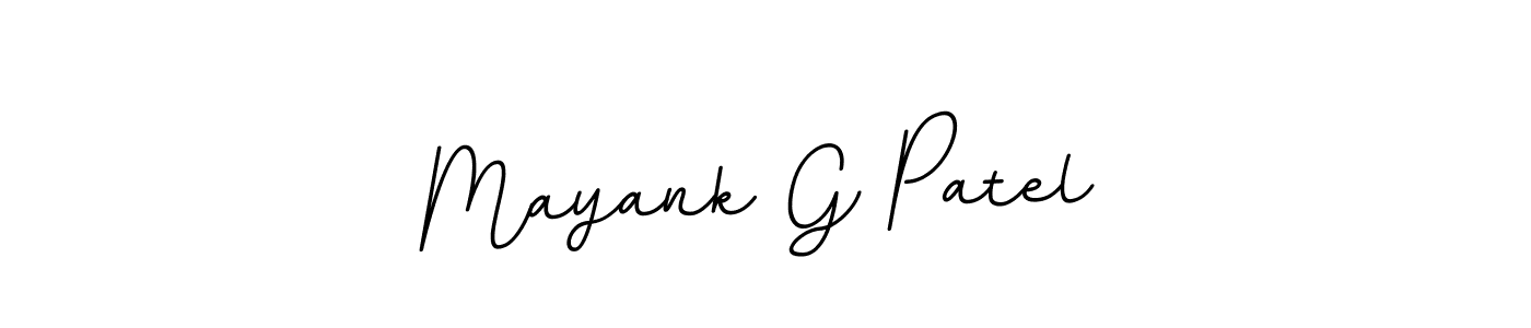 Use a signature maker to create a handwritten signature online. With this signature software, you can design (BallpointsItalic-DORy9) your own signature for name Mayank G Patel. Mayank G Patel signature style 11 images and pictures png