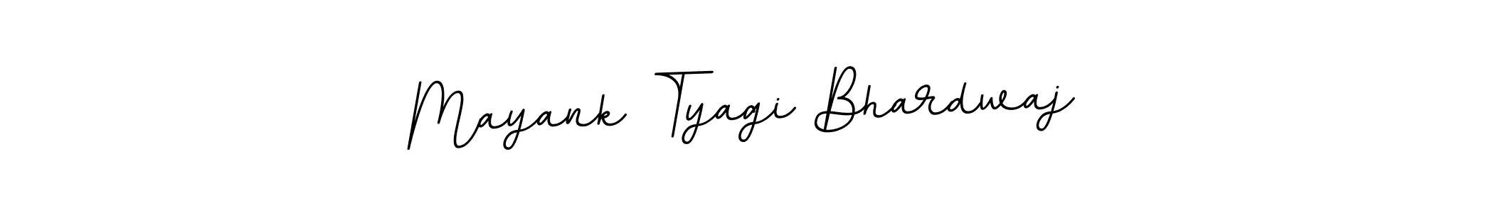 Use a signature maker to create a handwritten signature online. With this signature software, you can design (BallpointsItalic-DORy9) your own signature for name Mayank Tyagi Bhardwaj. Mayank Tyagi Bhardwaj signature style 11 images and pictures png