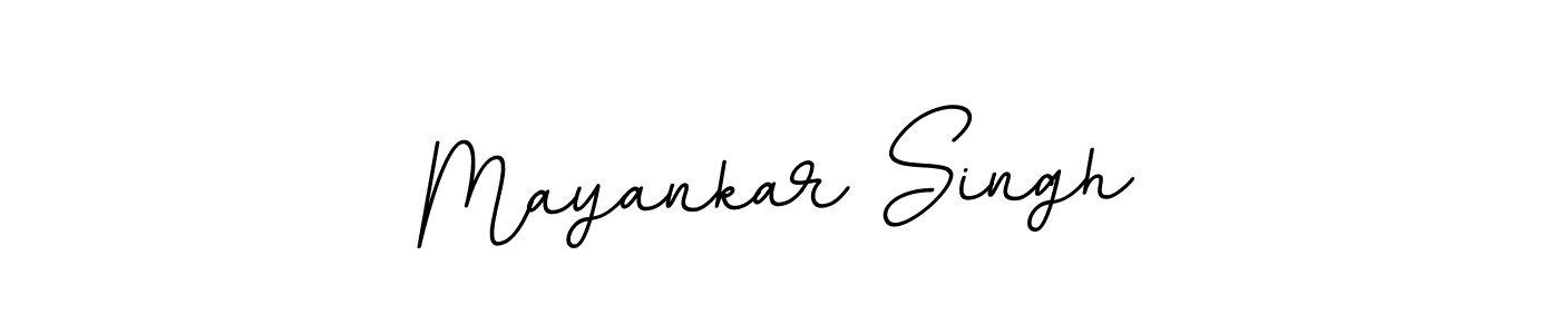 Use a signature maker to create a handwritten signature online. With this signature software, you can design (BallpointsItalic-DORy9) your own signature for name Mayankar Singh. Mayankar Singh signature style 11 images and pictures png