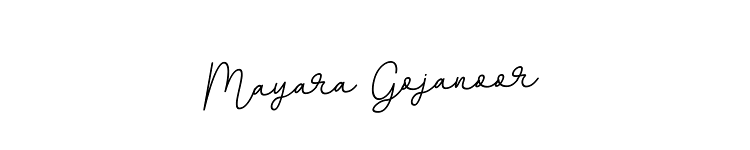 Use a signature maker to create a handwritten signature online. With this signature software, you can design (BallpointsItalic-DORy9) your own signature for name Mayara Gojanoor. Mayara Gojanoor signature style 11 images and pictures png